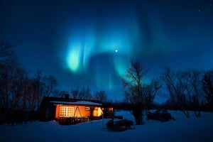 aurora-borealis-blue-cabin-91216